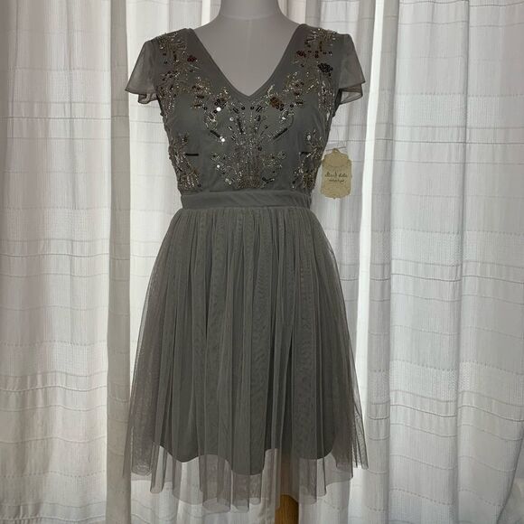 Altar’d State Lola Sequin Tulle Dress Extra Small NWT - Picture 2 of 13